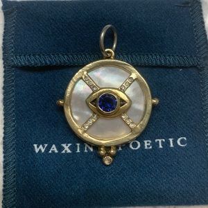 Waxing Poetic Eye of the World Pendant-Sapphire*